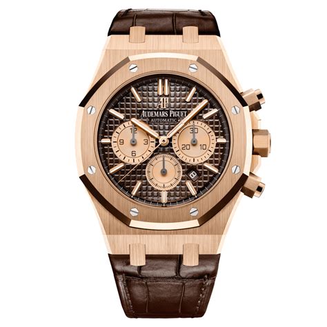 audemars piguet royal oak rose gold brown dial|audemars piguet royal oak manual.